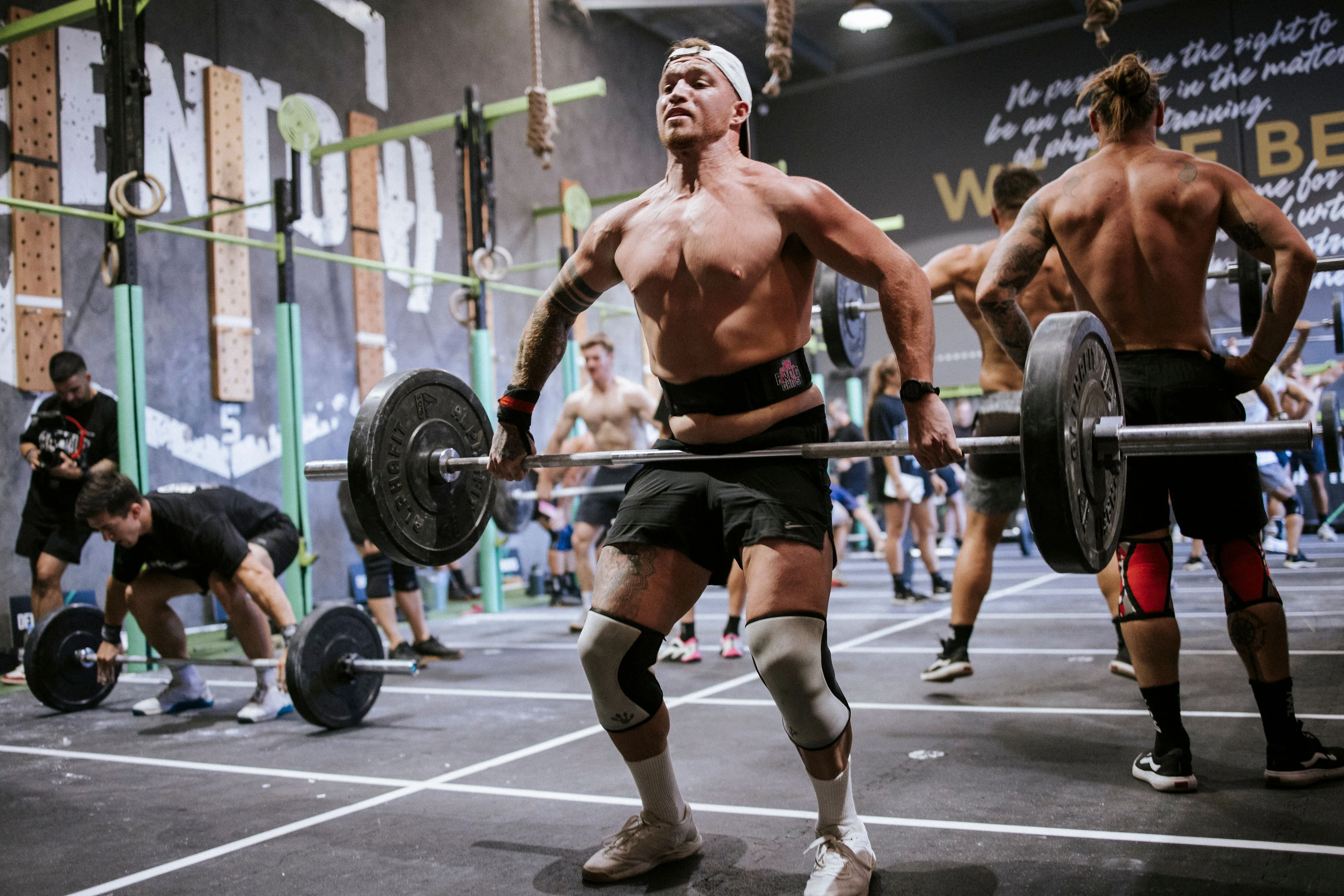 James Winter mid barbell lift